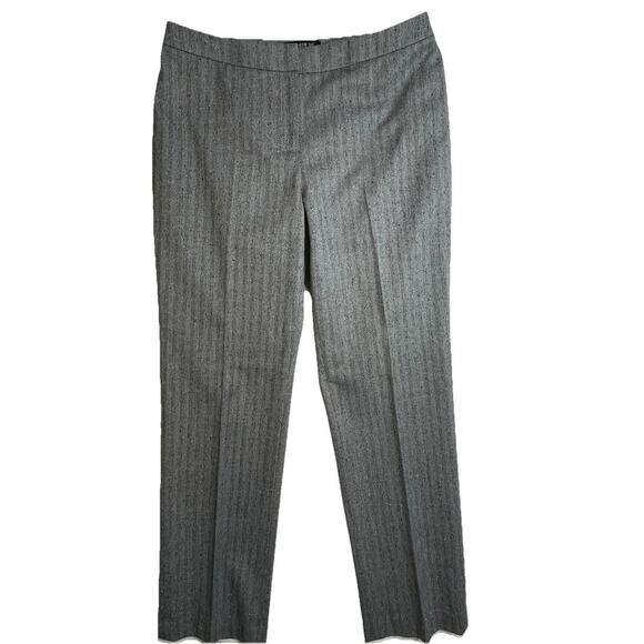 Lafayette 148 New York Barrow Women’s Dress Pants SZ 8 Wool Blend Tweed Stretch - Picture 1 of 10